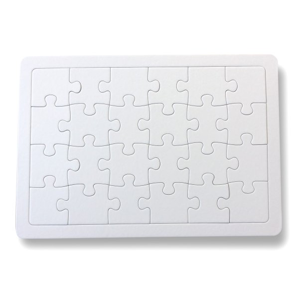画像1: A4ホワイトパズル（ラージ24ピース・上質紙）5枚セット (1)
